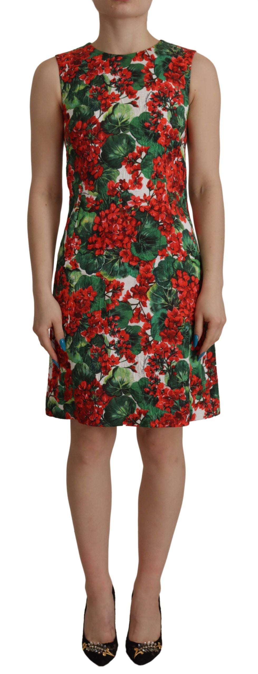 Dolce & Gabbana Multicolor Floral A-Line Women's Dress