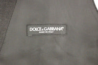 Dolce & Gabbana Gray Slim Fit Button Front Dress Formal Men's Vest9