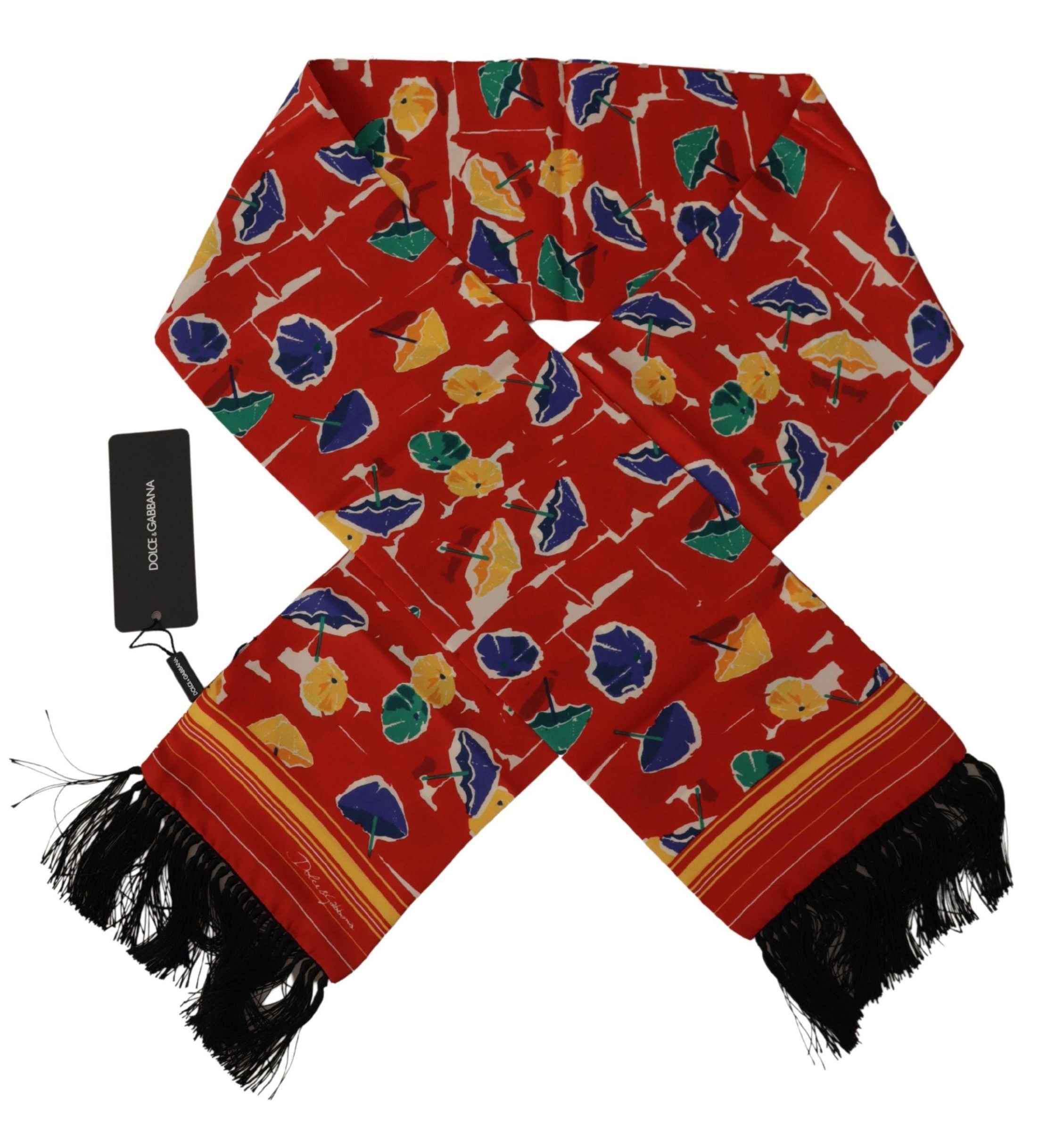 Dolce & Gabbana Elegant Multicolor Silk Men's Men's Scarf