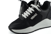 Versace Elegant Monochrome Leather Women's Sneakers16