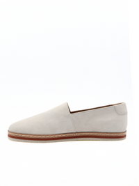 Tods Mens White Leather Suede Espadrille Shoe4