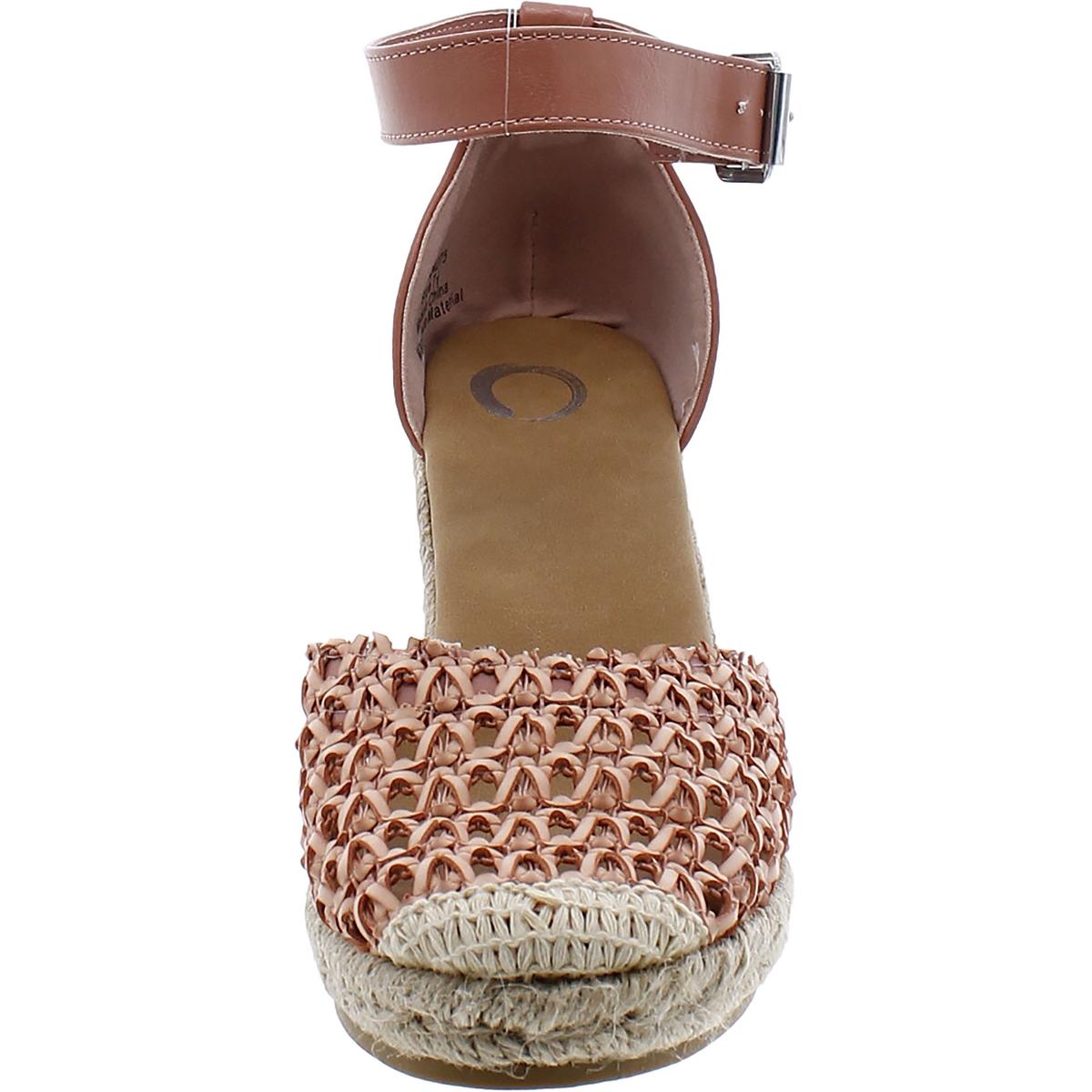 Womens Woven Round toe Wedge Heels