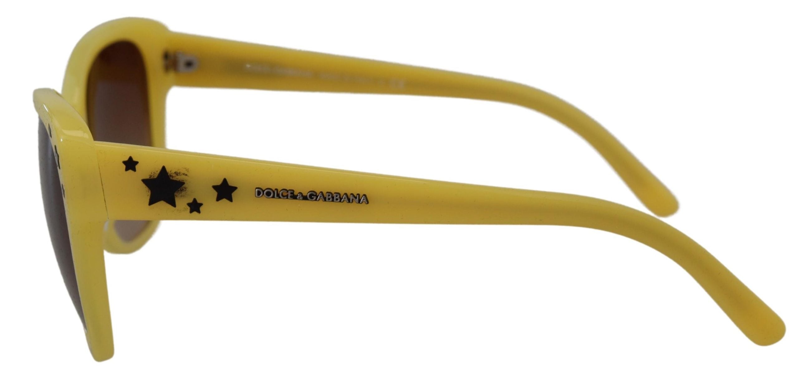 Dolce & Gabbana Chic Yellow Acetate Gradient Women's Sunglasses