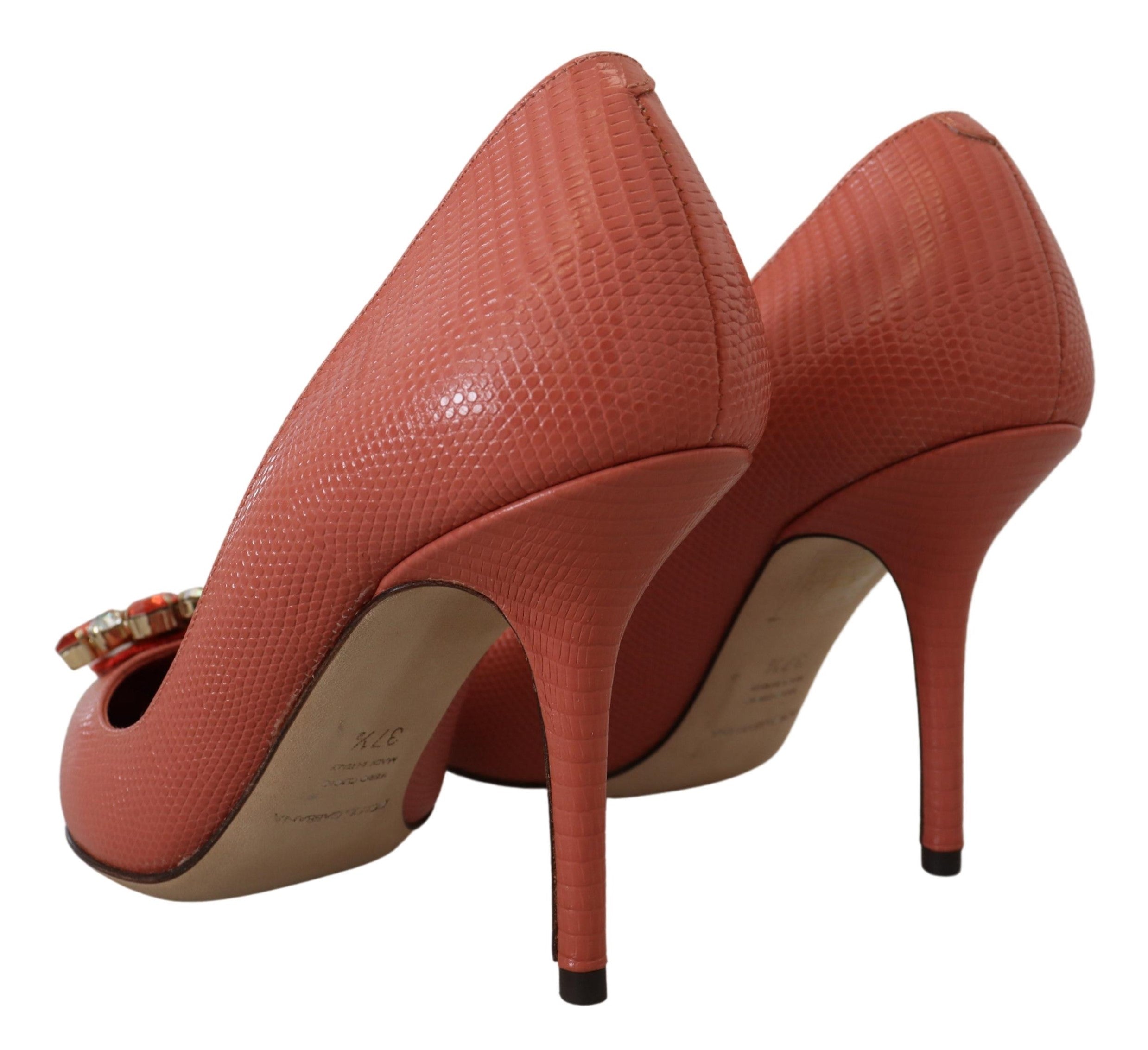 Dolce & Gabbana Exotic Leather Heels Pumps in Women's Pink