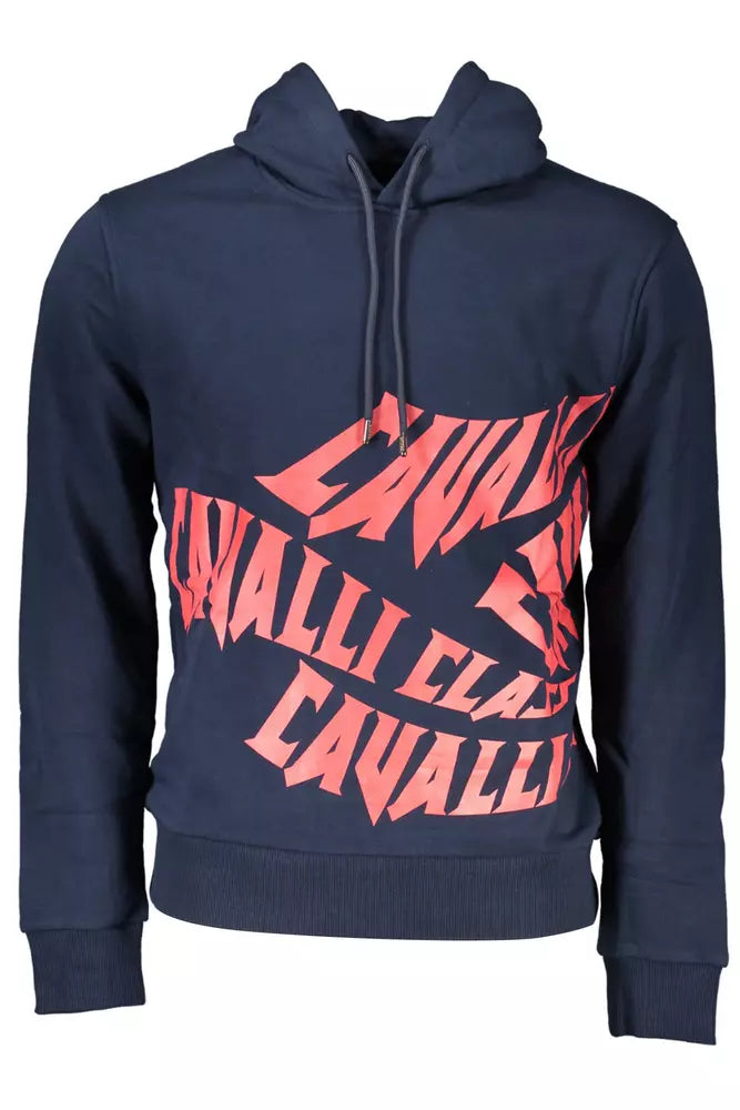 Cavalli Class Blue Cotton Men Men's Sweater