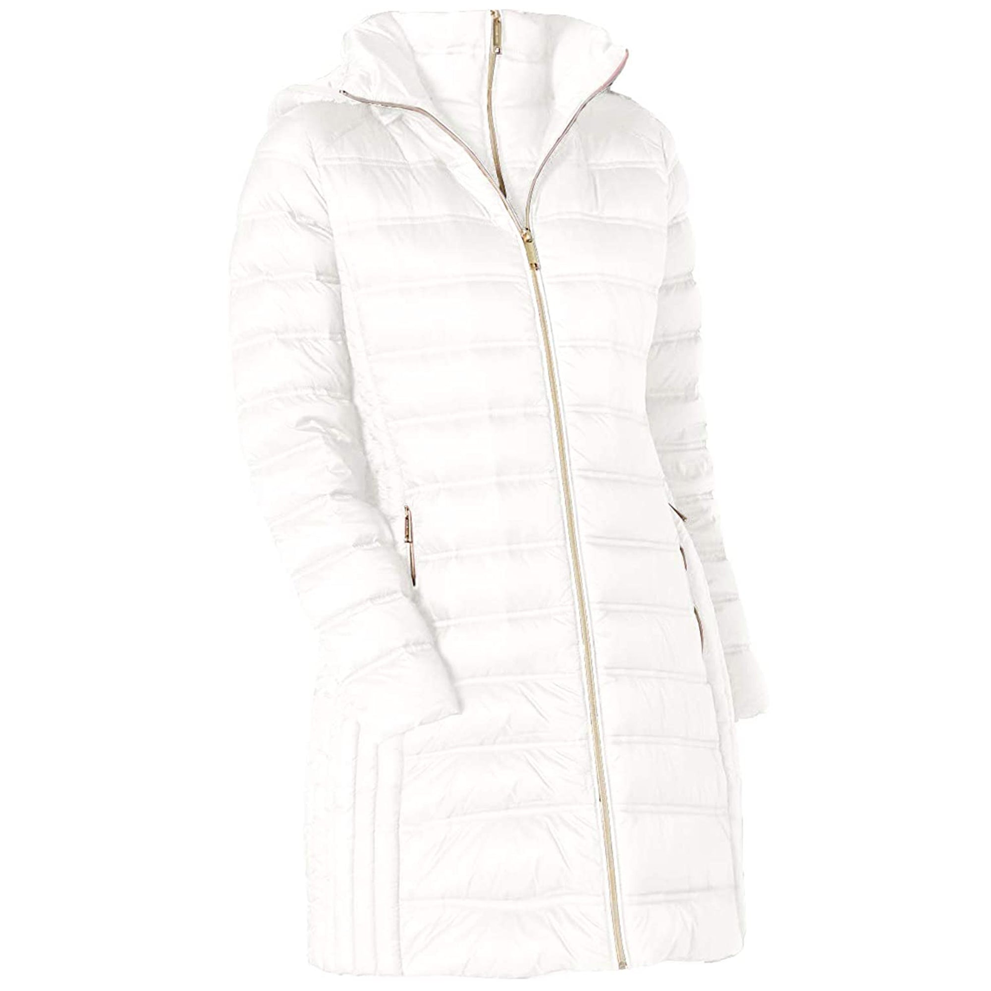 Michael Michael Kors White Down Hooded Packable 3/4 Coat1