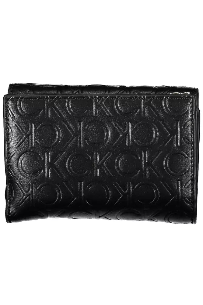 Calvin Klein Elegant Black Polyethylene Wallet with RFID Women's Blocker