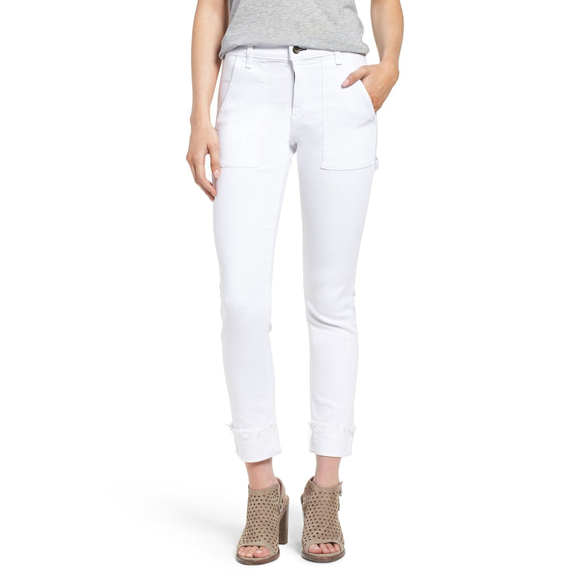 Rag & Bone Women's White Carpenter Skinny Jeans1