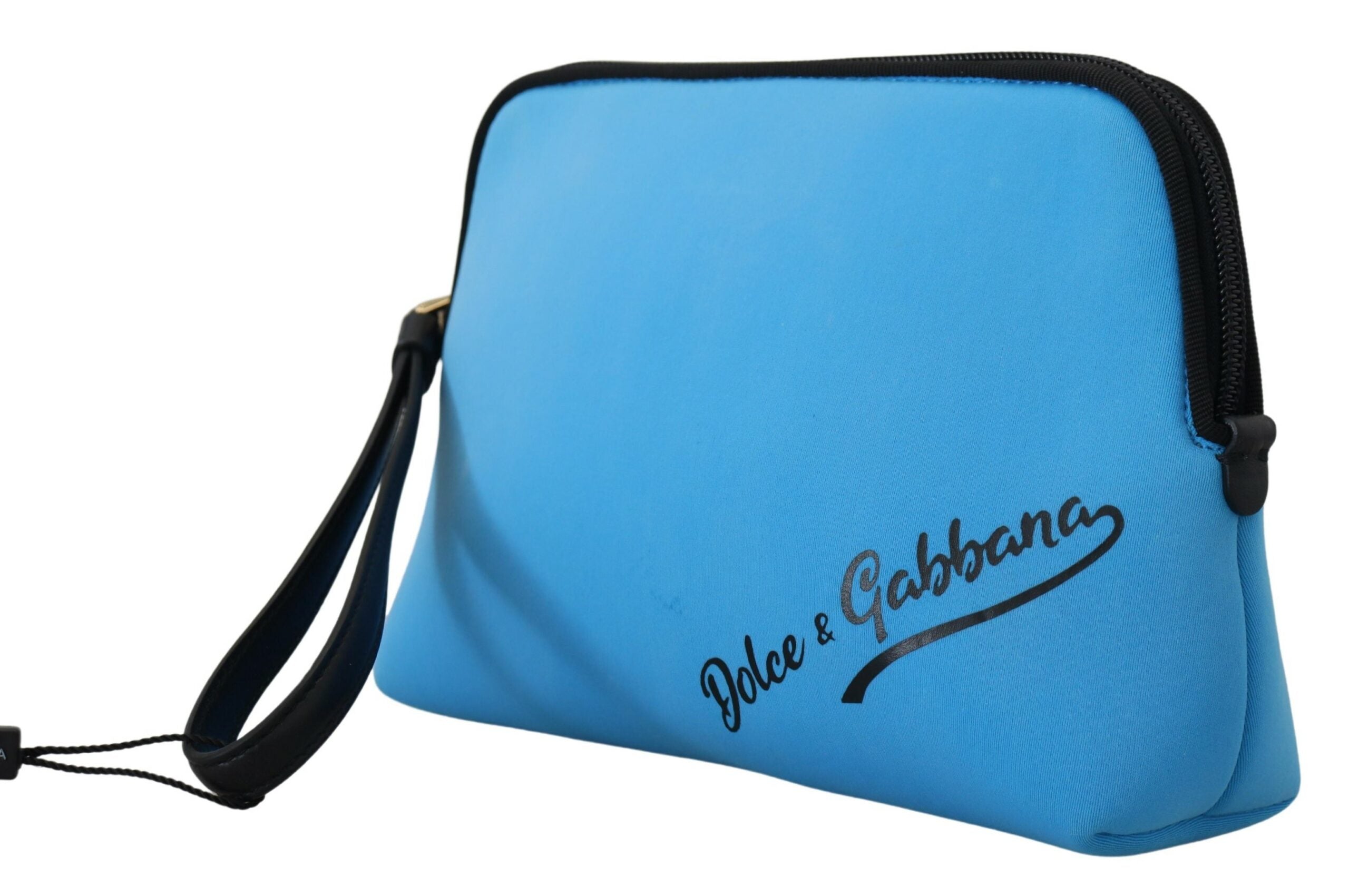 Dolce & Gabbana Elegant Blue Polyamide Pouch Women's Bag