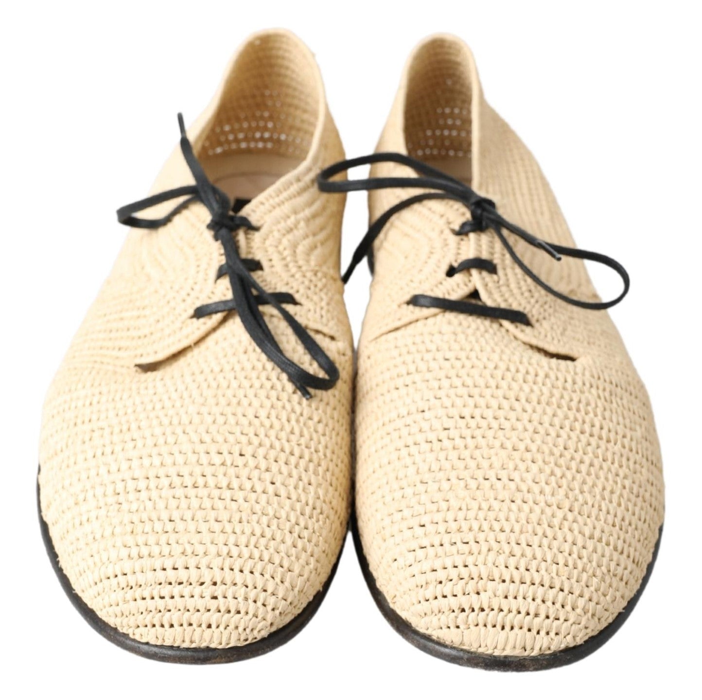 Dolce & Gabbana Chic Beige Derby Lace-Up Casual Men's Men's Shoes