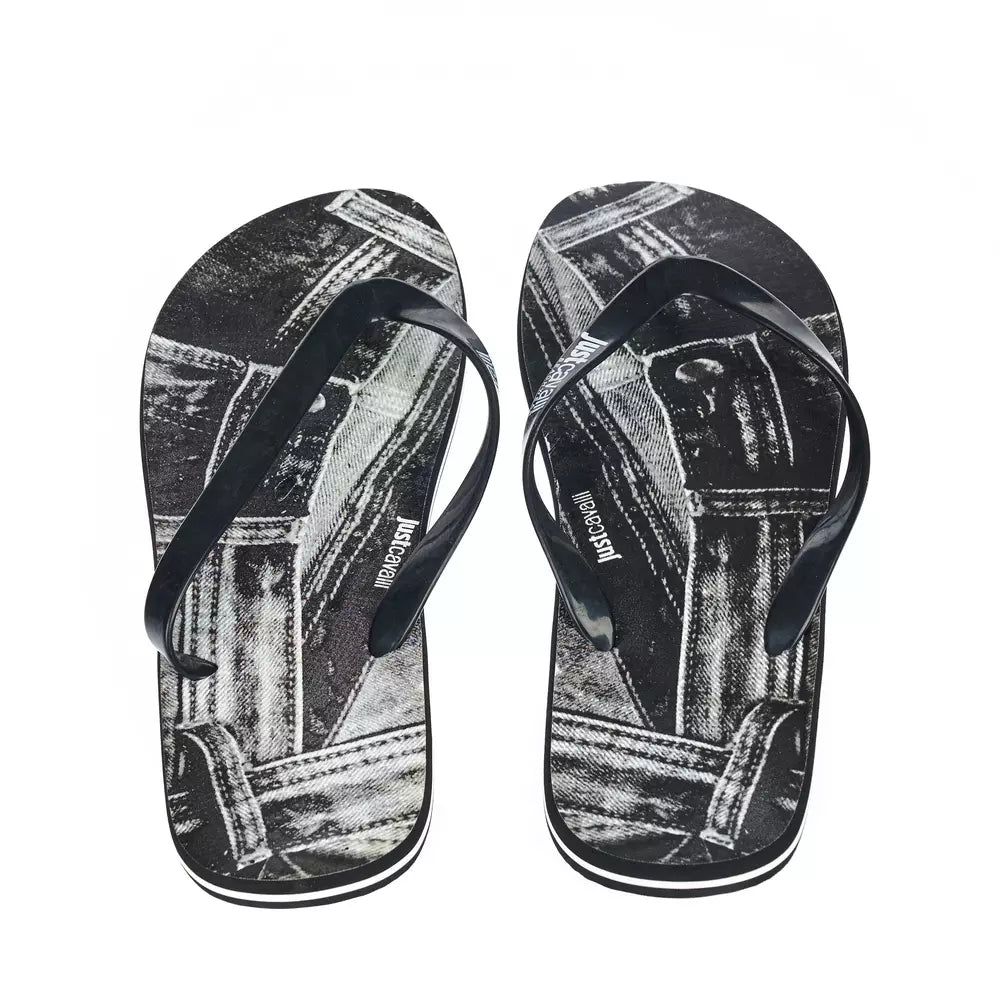 Just Cavalli Black EVA Men Men's Sandal