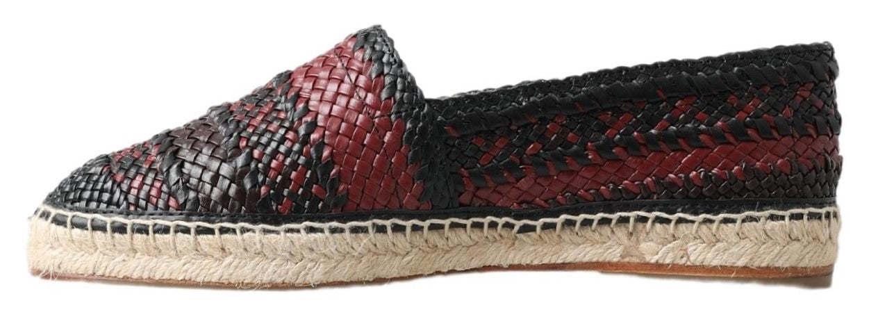 Dolce & Gabbana Elegant Woven Leather Men's Espadrilles