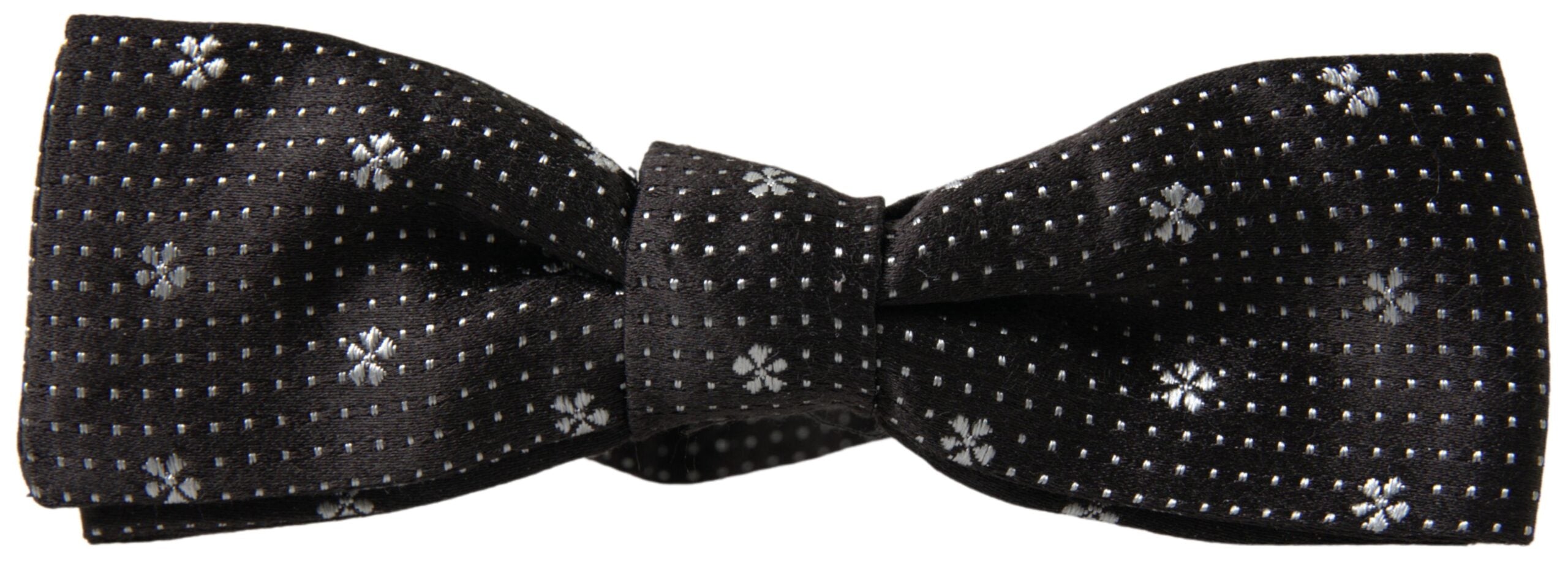 Dolce & Gabbana Elegant Black Silk Bow Men's Tie