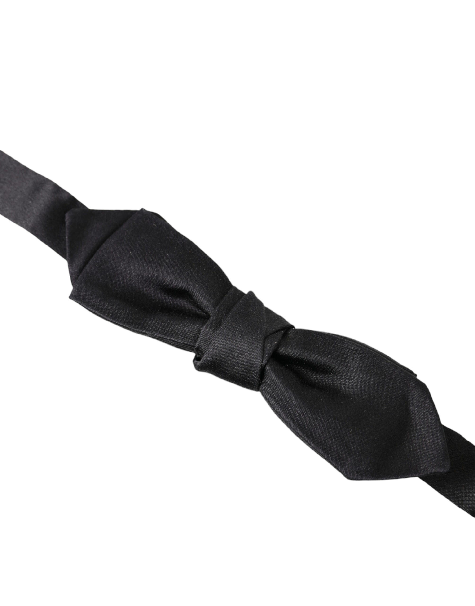 Dolce & Gabbana Elegant Silk Black Bow Tie for Men's Gentleman