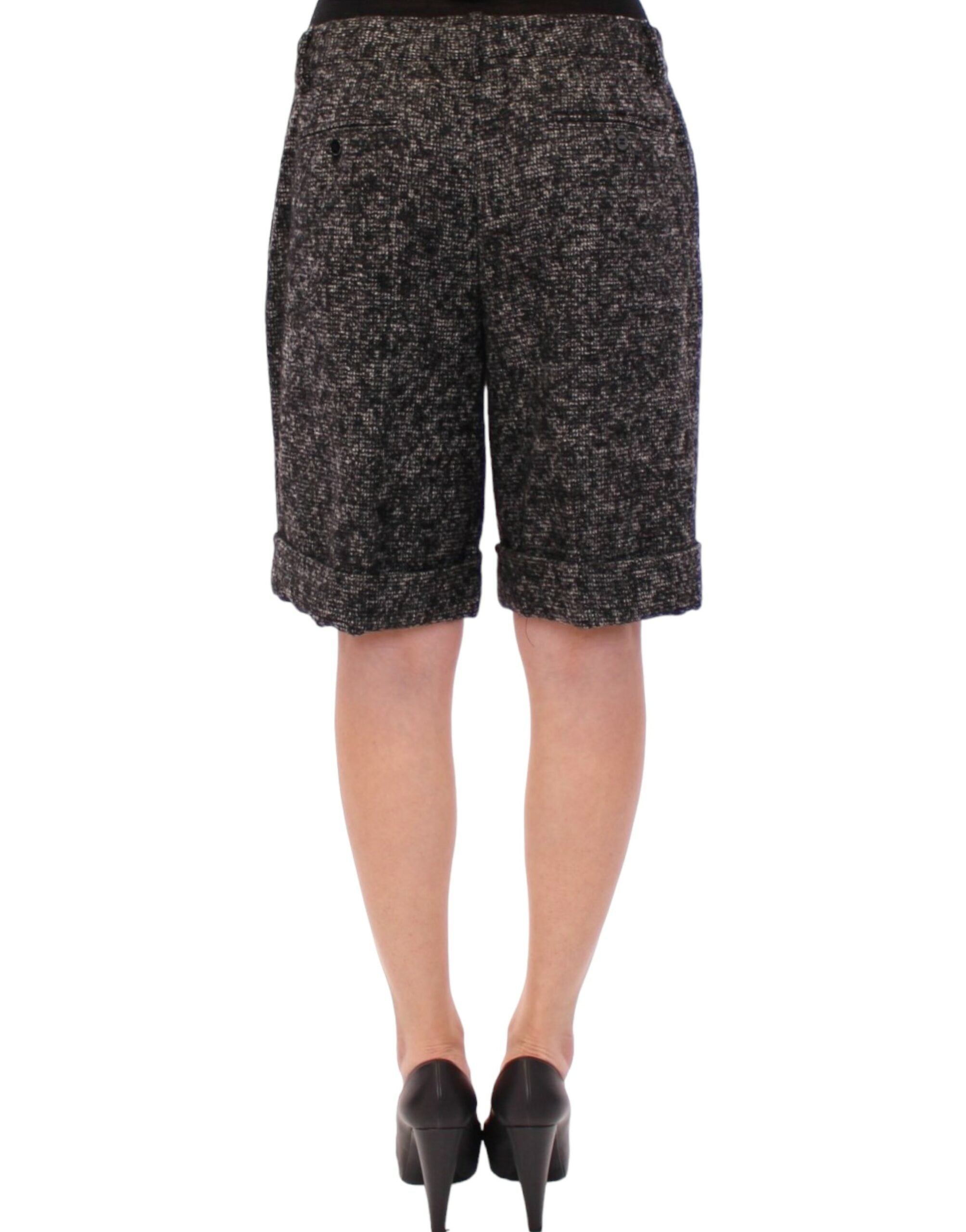 Dolce & Gabbana Elegant Gray Alpaca Blend Women's Shorts