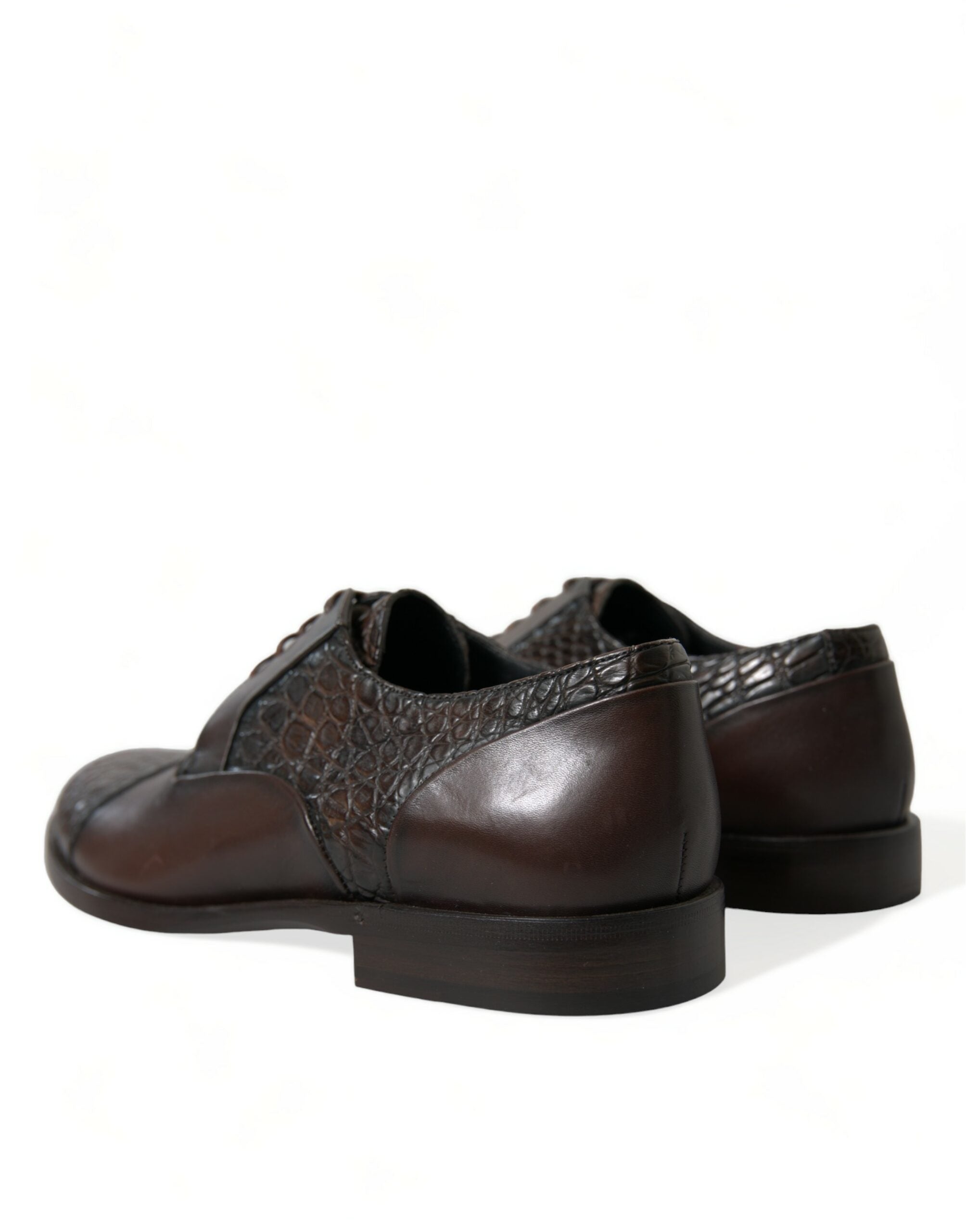 Dolce & Gabbana Elegant Textured Leather Oxford Dress Men's Shoes