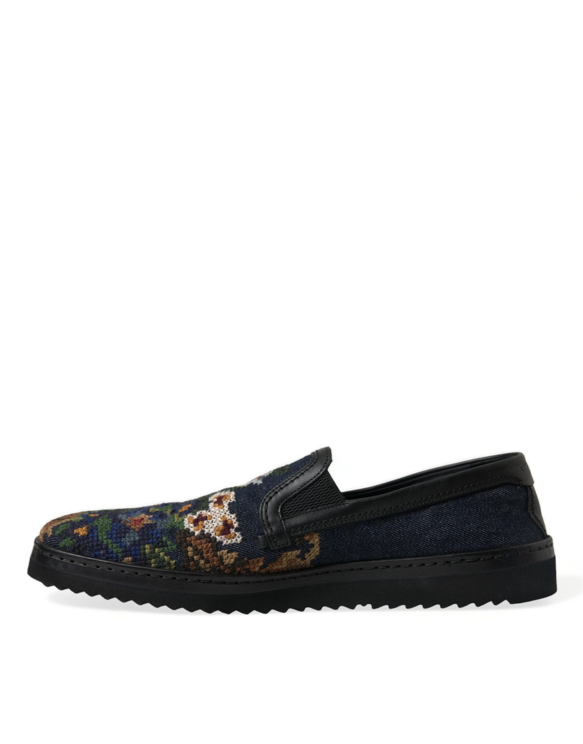 Dolce & Gabbana Elegant Multicolor Floral Men's Loafers