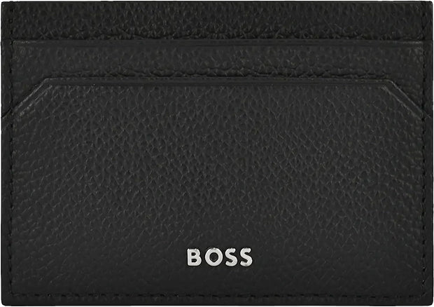 Hugo Boss Men's Black Pebbled Leather Highway Card Case with Money Cli –  Bluefly