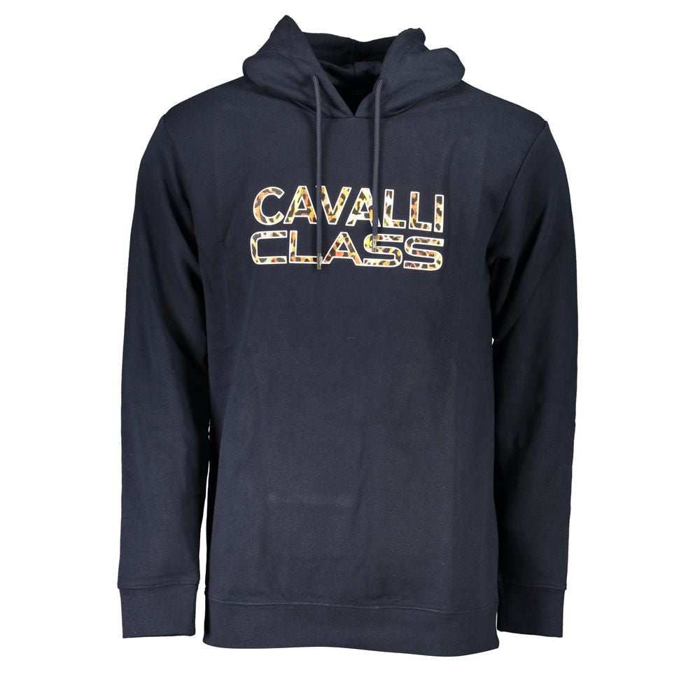 Cavalli Class Blue Cotton Men Men's Sweater