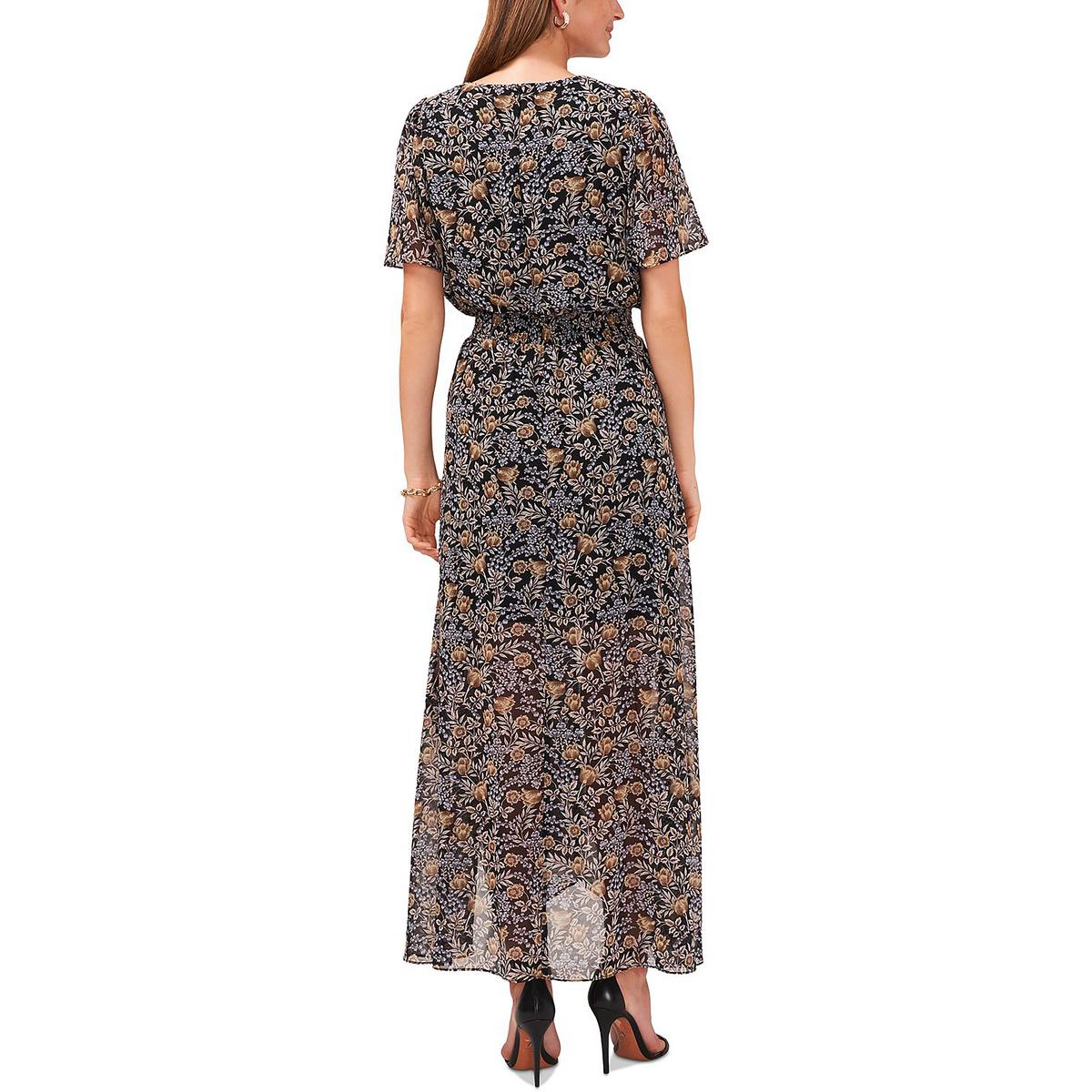 Womens Floral Print Long Maxi Dress