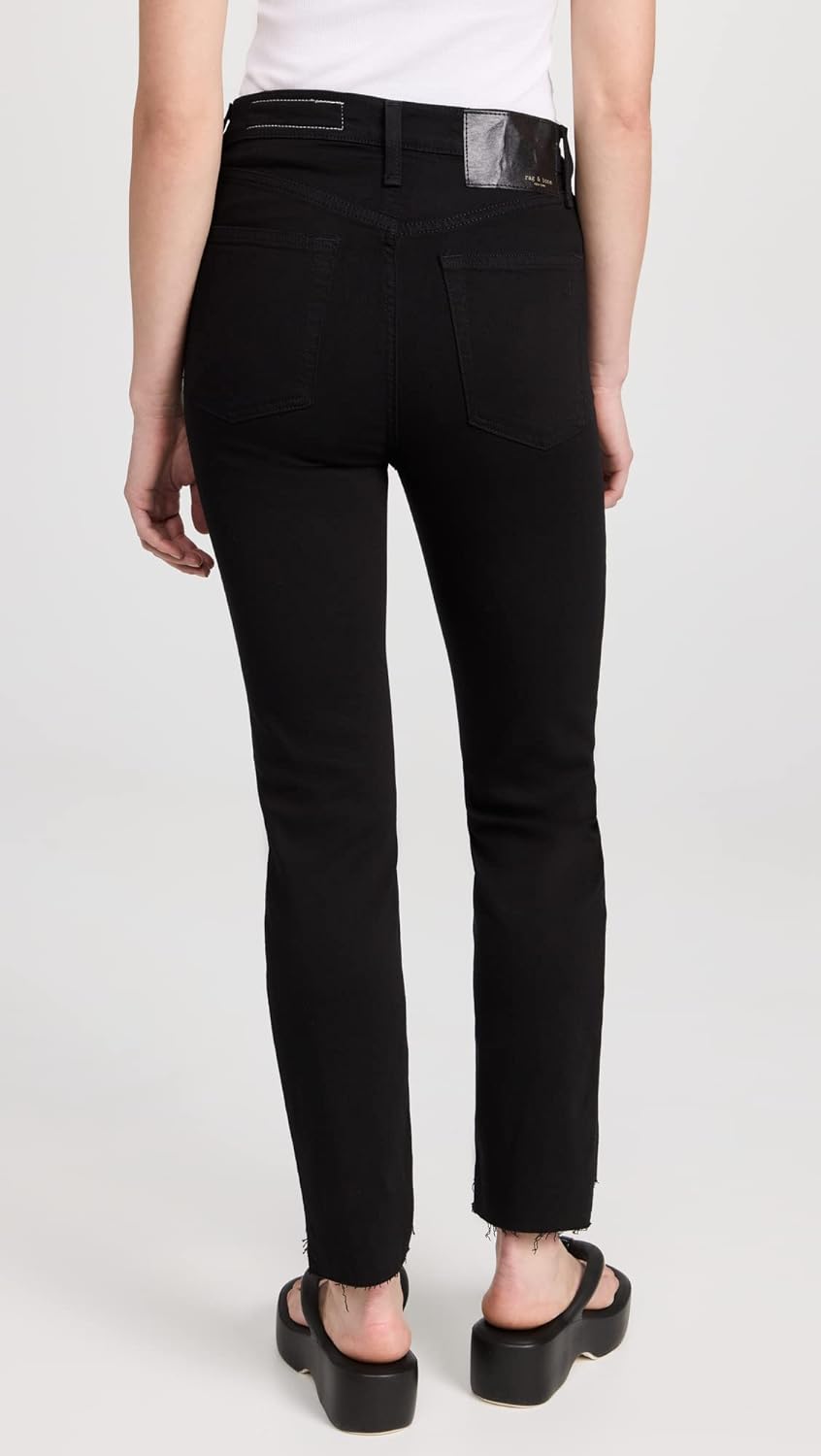 Rag & Bone Women's Wren Slim Jeans, Black2