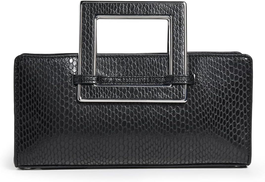 STAUD Women's Shirley Metal Handle Clutch, Black1