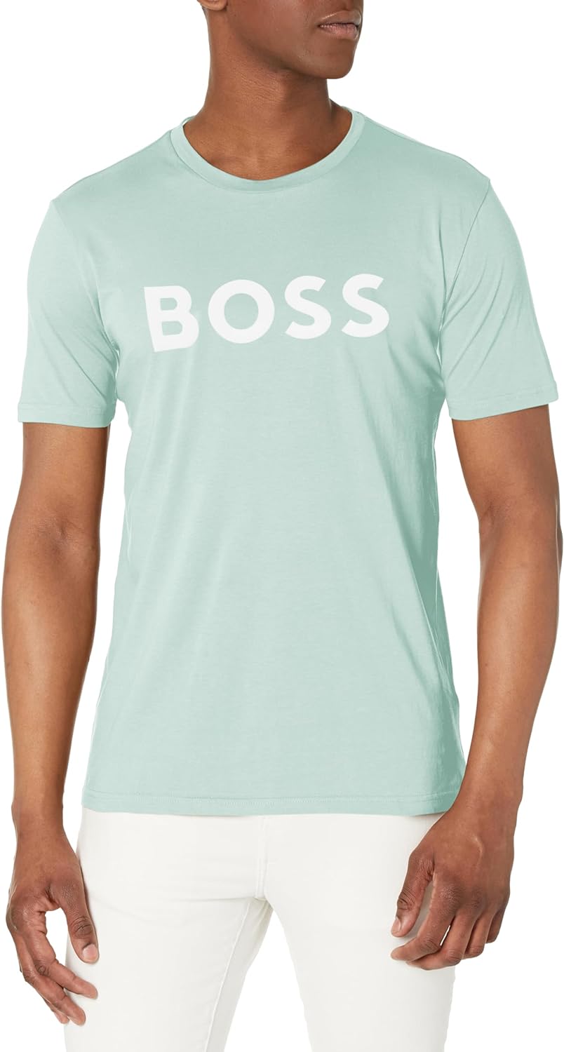 Hugo Boss Men's Bold Logo Short-Sleeve Jersey T-Shirt, Harbour Blue1