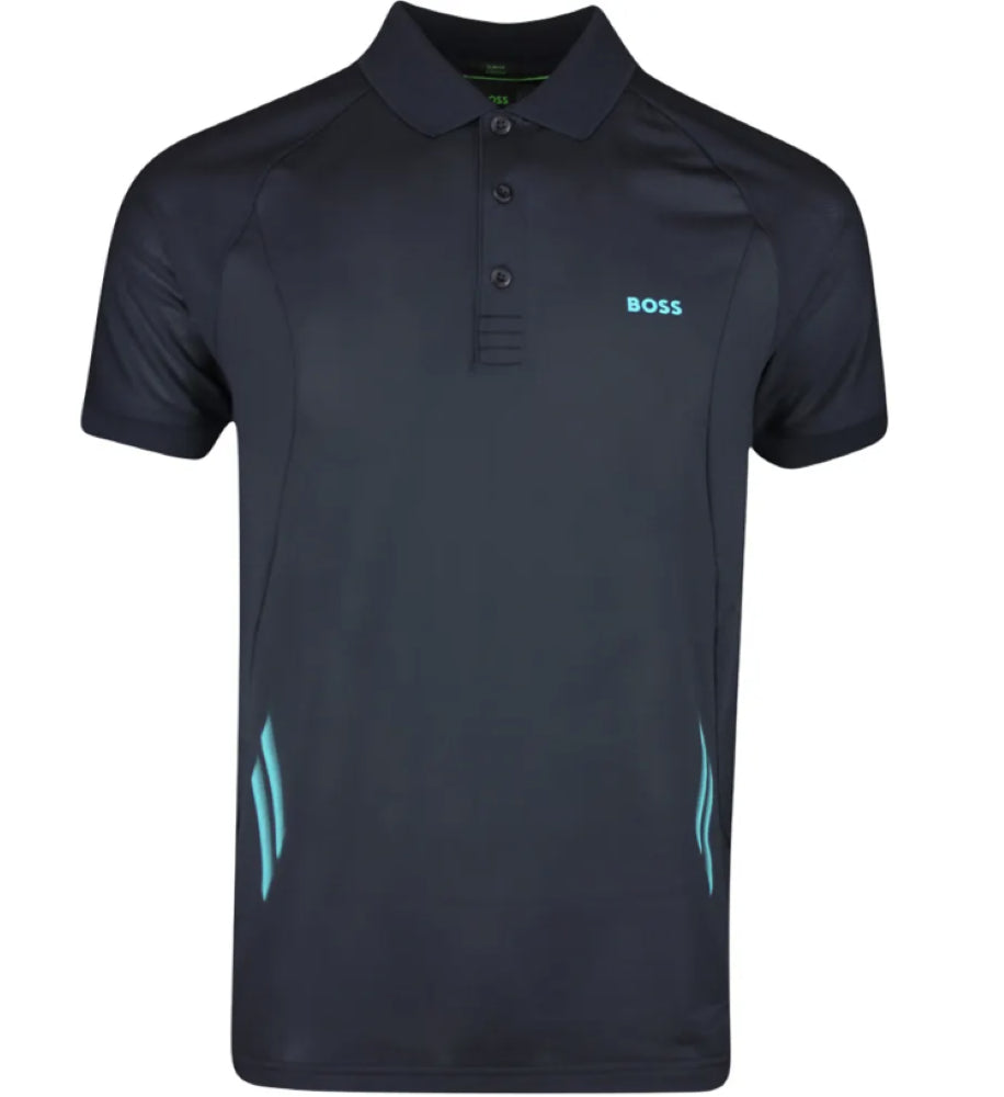 Hugo Boss Men's Piraq Active 1 Training Polo Shirt, Navy1