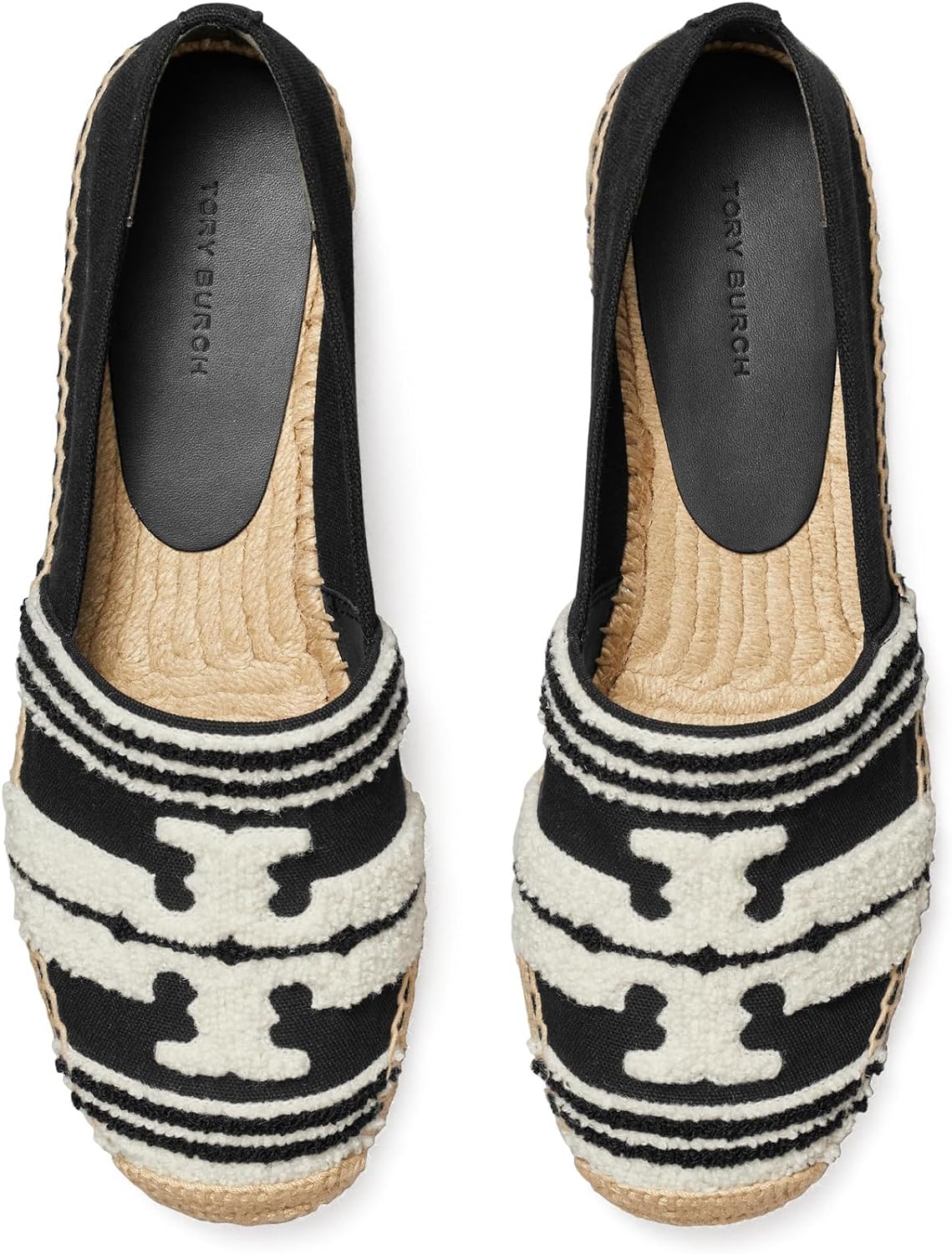 Tory Burch Women's Double T Espadrilles, Black/Light Alabaster2