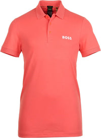 Hugo Boss Men's Paule Short Sleeve Cotton Polo T-Shirt, Pink1