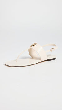 Tory Burch Women's Eleanor Thong Sandals, Light Cream2