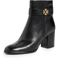 Tory Burch Women's T Lock Heeled 80mm Ankle Boots, Perfect Black1