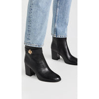 Tory Burch Women's T Lock Heeled 80mm Ankle Boots, Perfect Black3