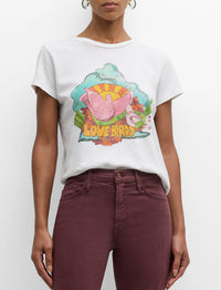 MOTHER Women's The Boxy Goodie Goodie Tee, Love Birds2