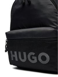 Hugo Men's Hans Mesh Logo Backpack, Black Currant2