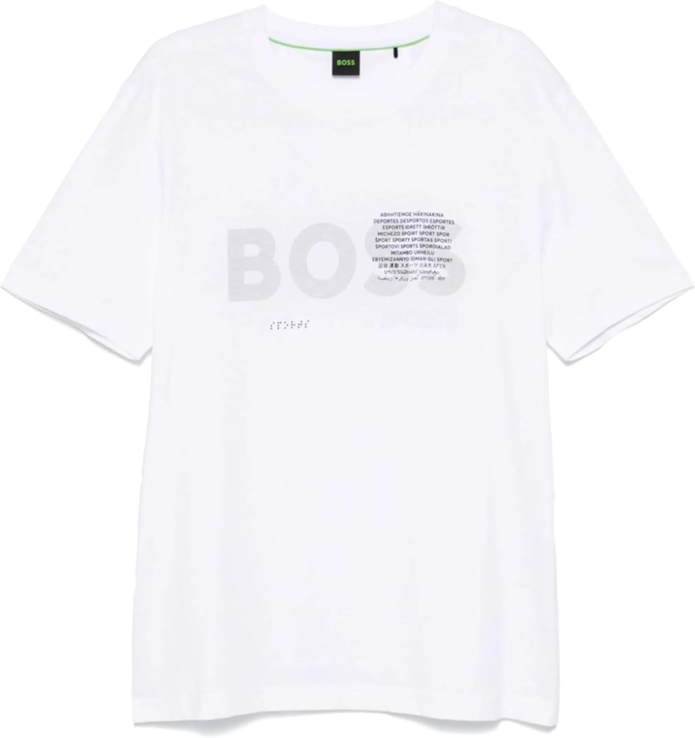 Hugo Boss Men's Tee 3 Short Sleeve Crew Neck Graphic T-Shirt, White1