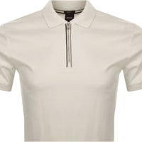 Hugo Boss Men's Polston 36 Half-Zip Polo Shirt, White2