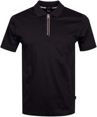 Hugo Boss Men's Polston 36 Half-Zip Polo Shirt, Black1