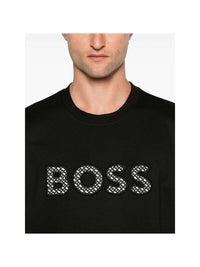 Hugo Boss Men's Soleri Monogram Crew Neck Sweatshirt, Black2