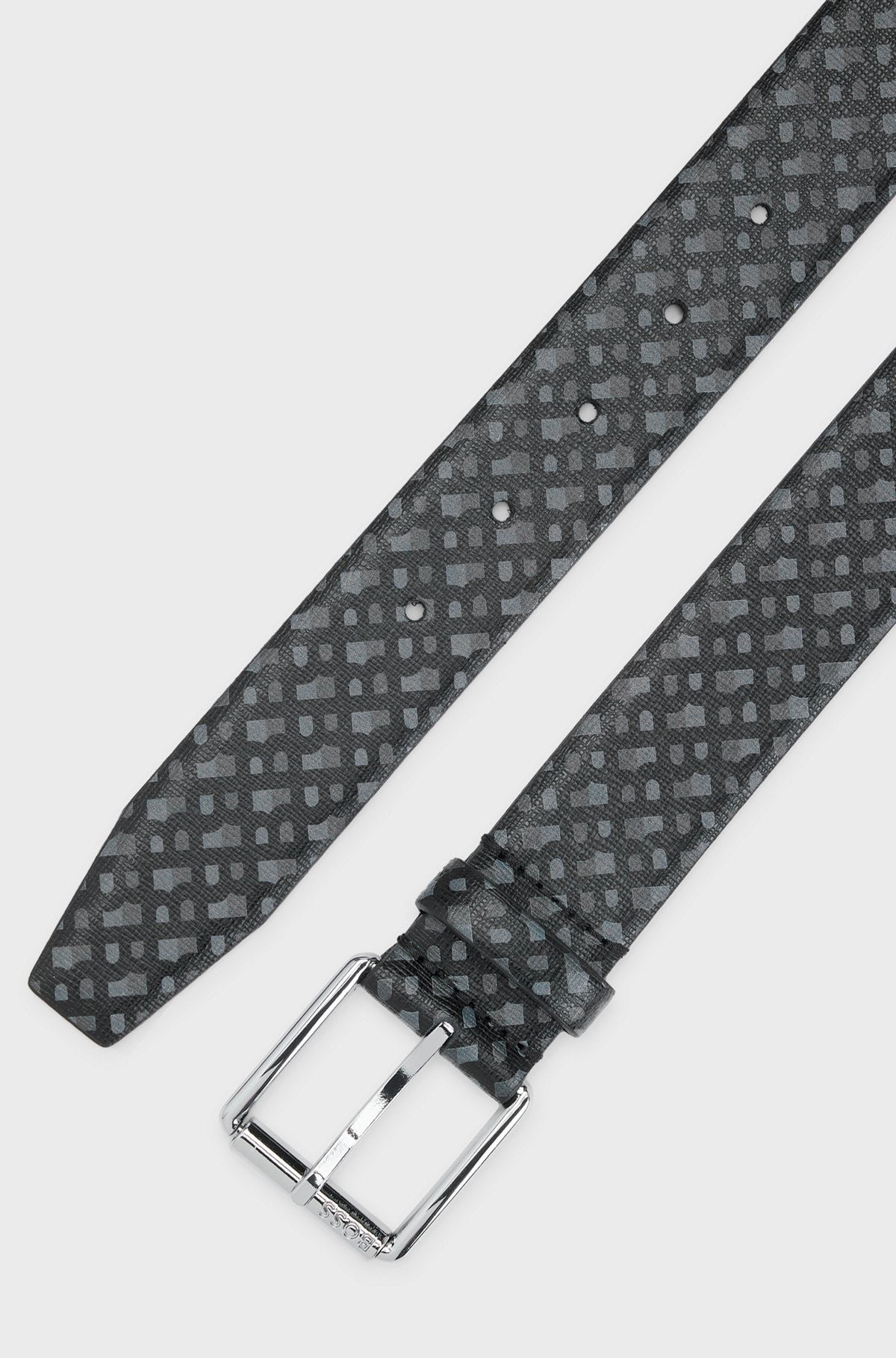 Hugo Boss Men's Roll B Monogram Belt, Black2