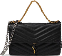 Rebecca Minkoff Women's Edie Mini Crosbody on a Chain, Black1