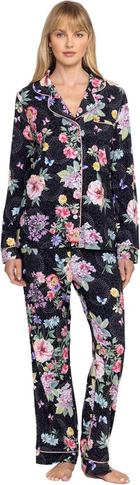 Johnny Was Women's Pajama Set The Carly Saint Ophelia Floral Multicolor2