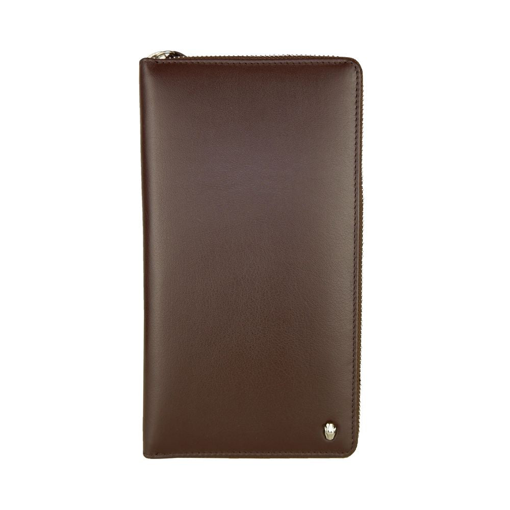 Cavalli Class Sophisticated Brown Leather Men's Wallet