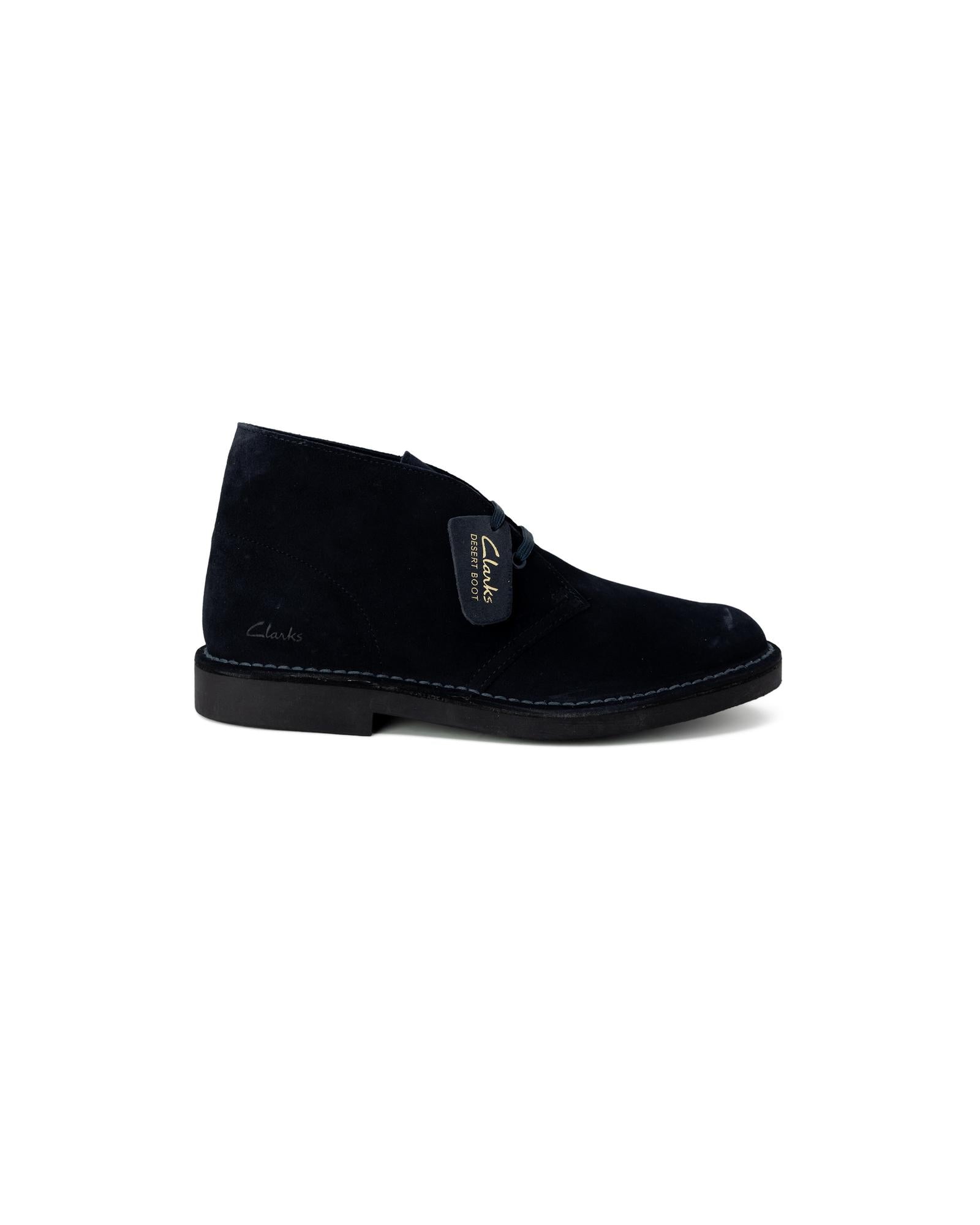 Clarks  Desert Boot Mens Suede Casual Lace-Up Boots Navy