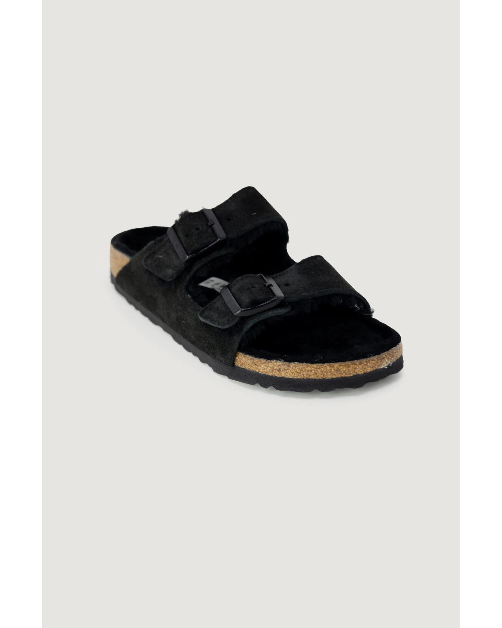 Birkenstock  Arizona FurLined Sandals - Black