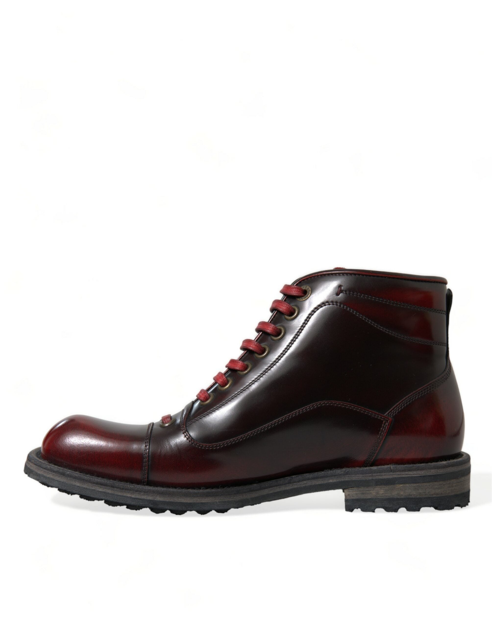 Dolce & Gabbana Dapper Dual-Tone Leather Ankle Men's Boots