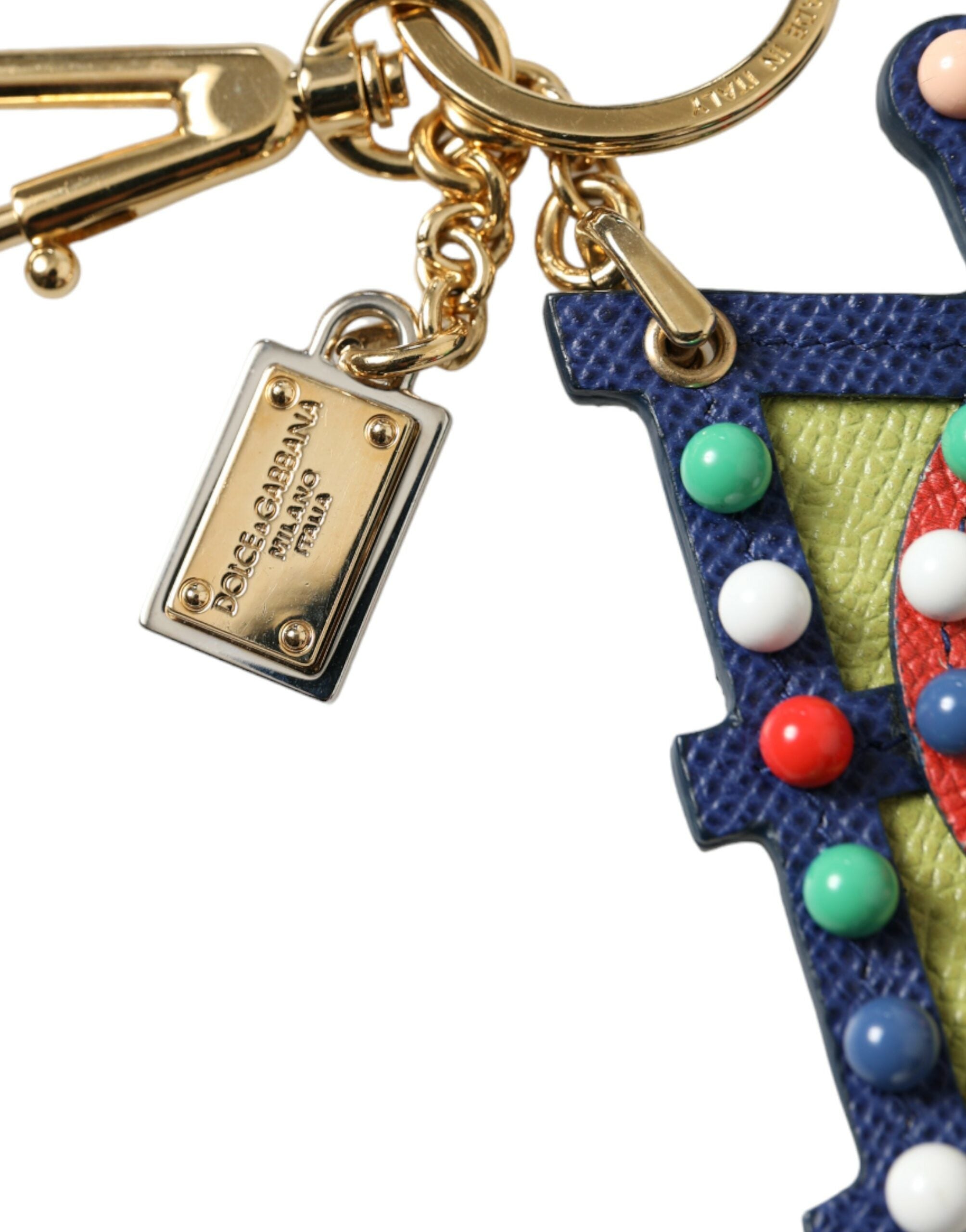 Dolce & Gabbana Multicolor Cellulose Designer Women's Keychain