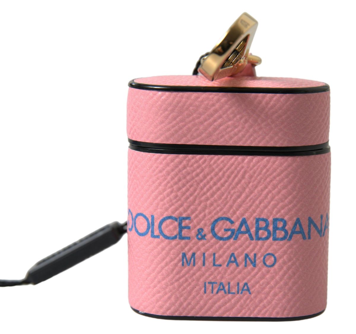 Dolce & Gabbana Chic Calf Leather Airpods Case in Women's Pink