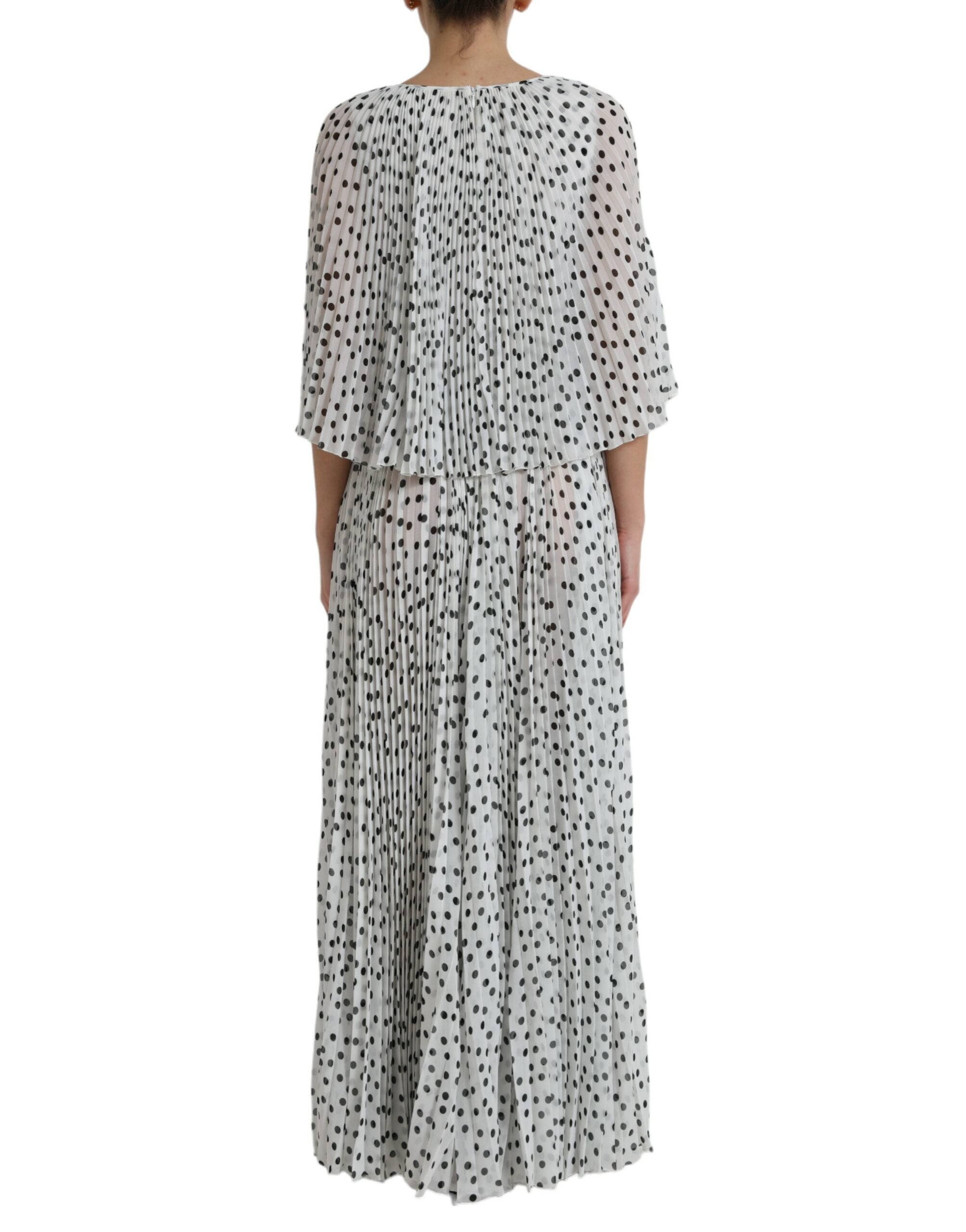 Dolce & Gabbana Elegant Polka Dots Maxi Women's Dress