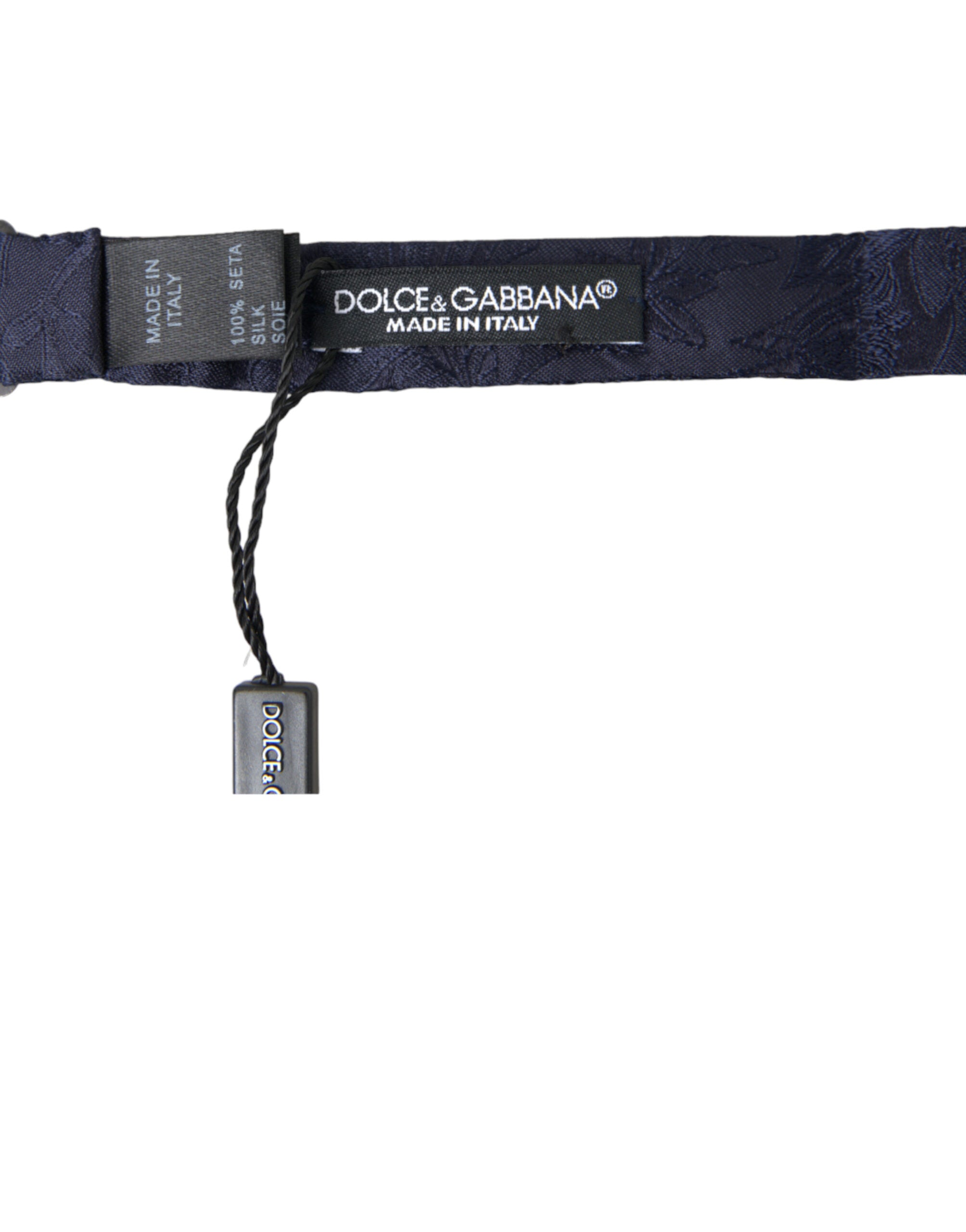 Dolce & Gabbana Elegant Silk Blue Bow Men's Tie